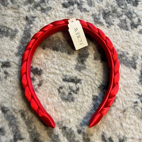 J. Crew Red Braided Headband ❤️ - Picture 1 of 4